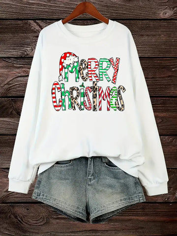 Pull à col rond de Noël pour femmes