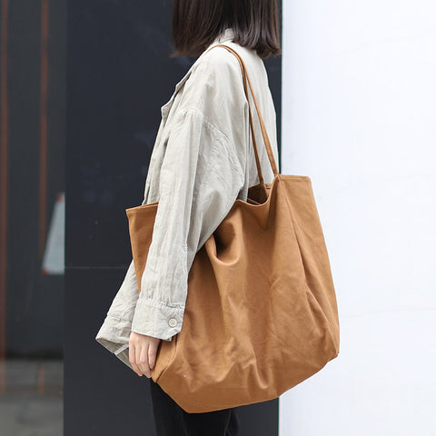 Women Handbags High Capacity Shoulder Bags For Shopping Canvas Totes - Fashionner