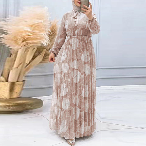 Women's Fashion Waist-controlled Muslim Dress