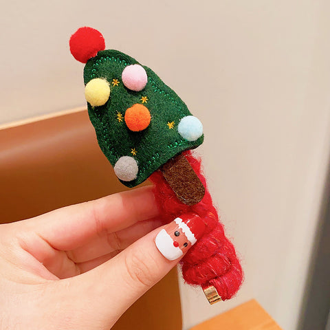Jolies filles bande élastique en caoutchouc Noël enfants fil téléphonique cheveux spirale bobine festive habiller les accessoires de cheveux d'enfant coiffure