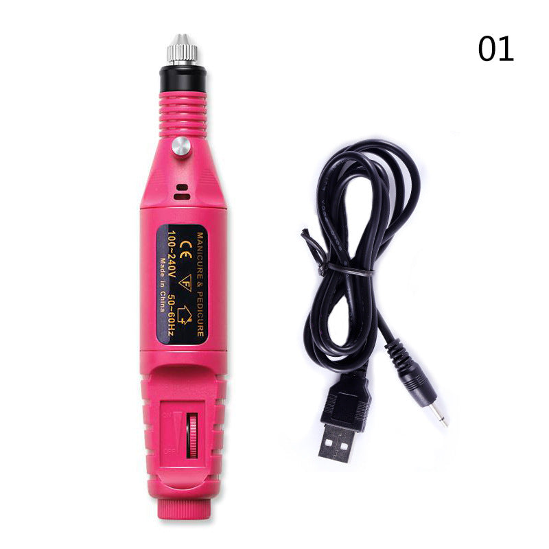 Electric Nail Drill Machine Manicure Machine Set USB Charging Mill Cutter For Manicure Nail File Pedicure Tool Nail Drill Set - Fashionner