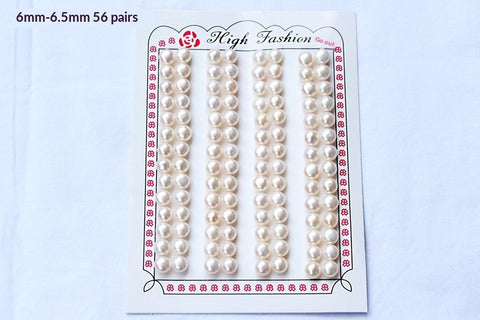 Buy Half-Hole Aurora-Colored Natural Freshwater Flat-Round White Pearls online at Fashionner.