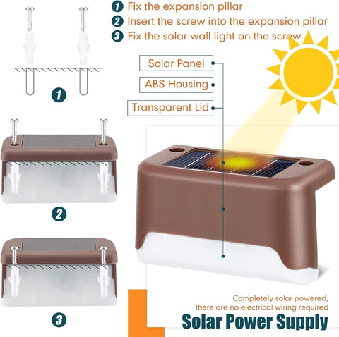 Lampes solaires de terrasse extérieures