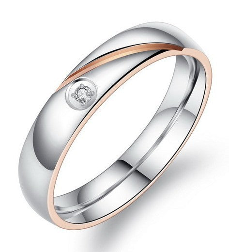 Stainless steel couple ring Titanium steel couple ring