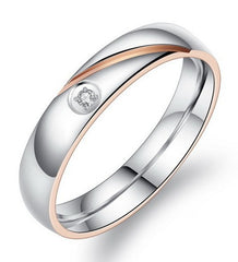 Stainless steel couple ring Titanium steel couple ring