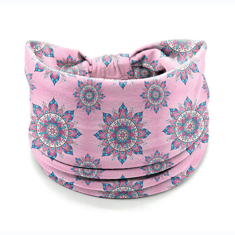 Bandeau pour cheveux avec fleurs de Datura, élastique et absorbant la transpiration, accessoires pour cheveux larges pour femmes