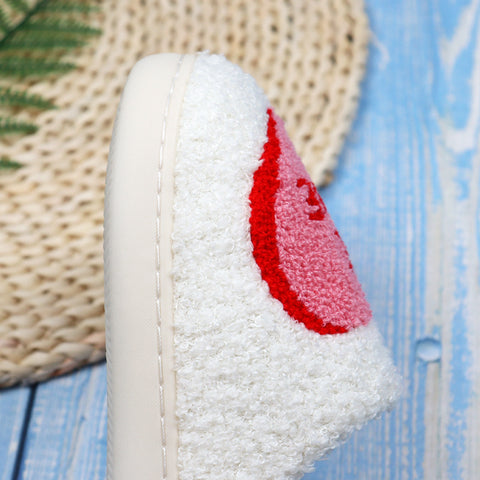 Pantoufles en coton "Cœur d'amour" de la Saint-Valentin, pour femme, printemps-automne, pantoufles d'intérieur pour homme, en coton antidérapantes, douces et chaudes, chaussures de maison, couple, pantoufles simples en peluche.