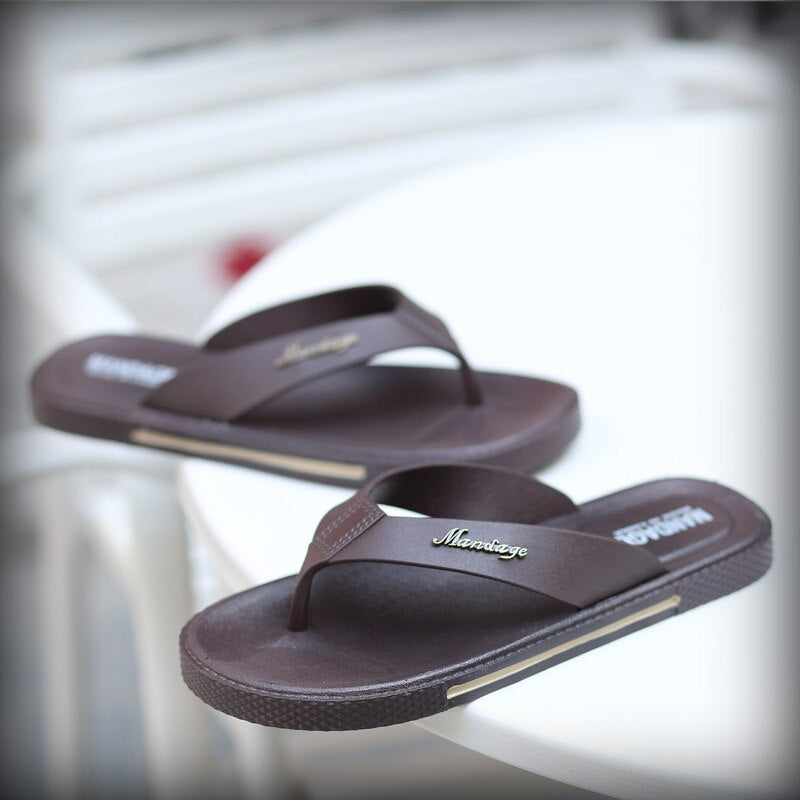 Men shoes Arrival Summer Men Flip Flops High Quality Beach Sandals Anti-slip Zapatos Hombre Casual Shoes Wholesale 43 - Fashionner