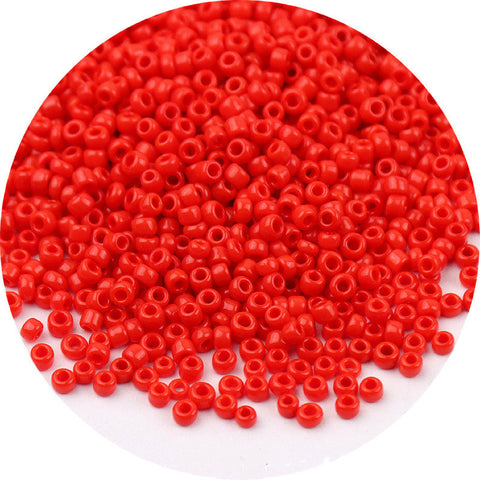 Perles de riz en verre peintes de couleurs mélangées