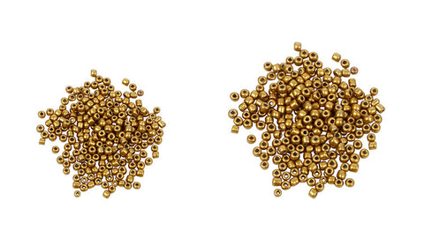 Perles de rocaille en verre, boîte de 24 compartiments, style bohème