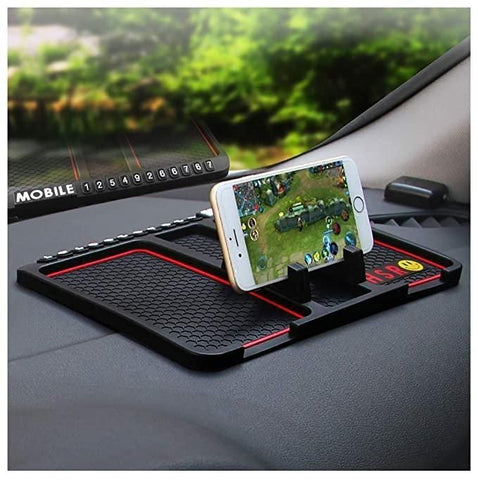 Accessoires de voiture HSR Support de téléphone GPS multifonctionnel Tapis en silicone antidérapant et supports de téléphone portable pour tableau de bord de voiture