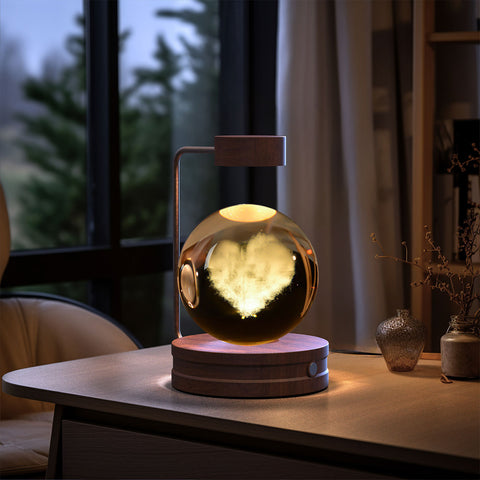 Veilleuse d'intérieur dinosaure cosmique boule de cristal, alimentée par USB, lumière chaude de chevet, cadeau d'anniversaire