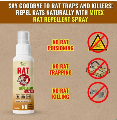 Spray répulsif anti-rongeurs – Spray anti-rongeurs – Répulsif anti-rongeurs – Répulsif anti-rongeurs pour voiture 50 ml (lot de 3)