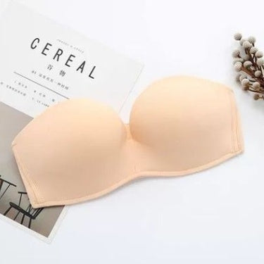 Buy Strapless Underwear Invisible Bra Gathers Anti-slip online at Fashionner.