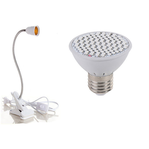 Phyto Lampe LED Horticulture Plein Spectre E27 Lampe de Croissance pour Plantes avec Clip pour Serre Hydroponique Légumes Fleurs Fitolampy