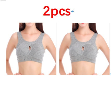 Soutien-gorge Grande Taille pour Femmes, Coton Anti-Choc, Haut de Nuit, Sans Boucles, Lingerie Sans Armature avec Coussinets Amovibles