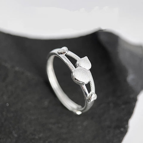 Buy 1 Piece 999 Sterling Silver Gourd Design Ring, Delicate Minimalist Style, Suitable For Daily Wear & Gifting online at Fashionner.