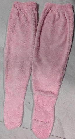 Indoor Plush Warmth Long Socks Cute Fuzzy Socks Over Knee Winter Leg Warmers Plush Sock Slippers Cozy Stocking - Fashionner