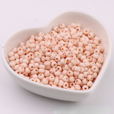 Perles de riz en verre Macaron Super Premium 4 mm