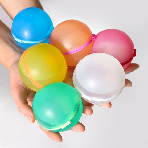 Bataille d'eau à injection d'eau Réutilisable Combat aquatique Bombe à eau à fermeture automatique Jouet pour enfant Ballon d'eau