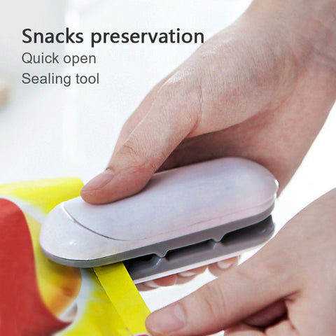 Mini Scelleuse Portable Scelleuse Thermique Emballage Plastique Pratique Colles et Scellés pour Aliments et Collations