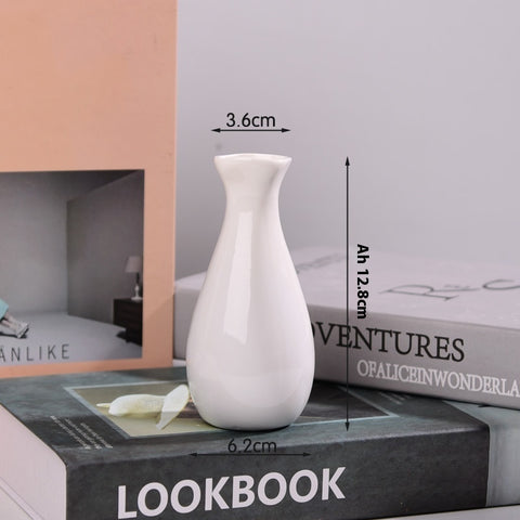 Petit vase en céramique Mini arrangement floral Hydroponique Ornements décoratifs simples