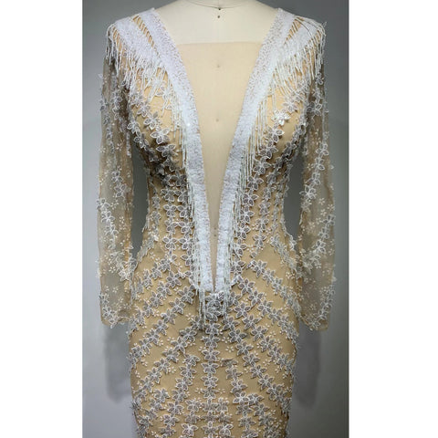 Backless Tight Fishtail Sheath Dress - Fashionner