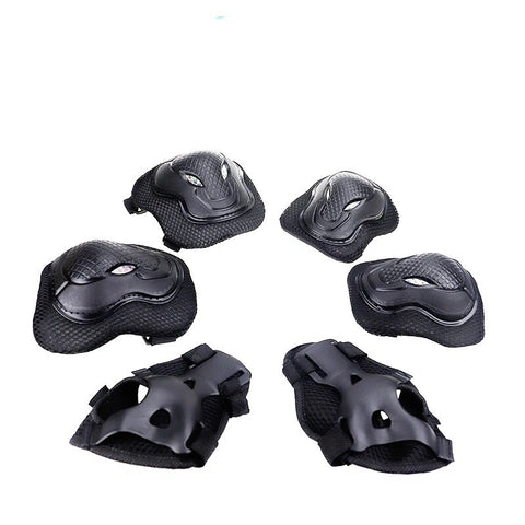 Adult Protector Six-piece Skating Shoe Protector Balance Car Roller Skating Bicycle Adult Professional Fall Protection Knee Protection Set - Fashionner