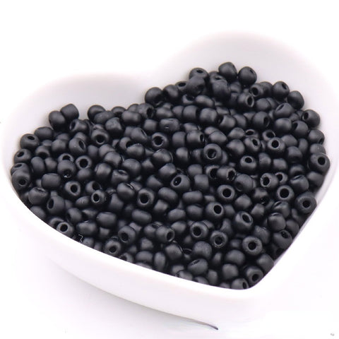Perles de riz en verre Macaron Super Premium 4 mm