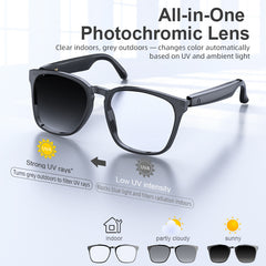 Ai Translation Smart Glasses Photochromic Bluetooth Wireless