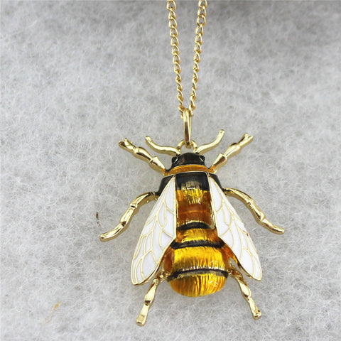 Bee pendant necklace