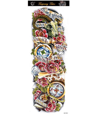 Buy Original Big Picture Full Arm Waterproof Tattoo Sticker online at Fashionner.