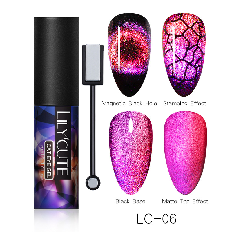 Magic Wide Cat Eye Nail Polish - Fashionner