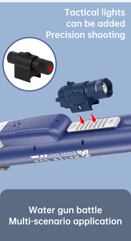 Pistolet à eau électrique à double tube, jouet de plein air pour les jeux d'eau et les batailles