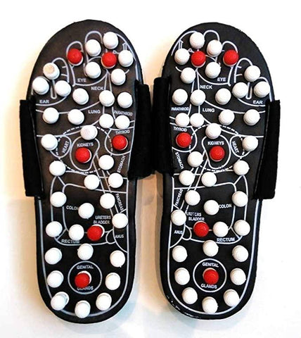 Chaussons de thérapie – Chaussons d'acupression et de thérapie manuelle magnétique Accu Paduka pour la circulation sanguine de tout le corps