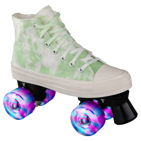 Patins à roulettes doubles à quatre roues pour adultes en toile camouflage