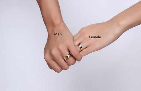 Golden couple ring