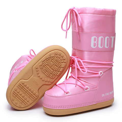 Ski Space Boots Fashion Round Toe Mid-calf Women - Fashionner