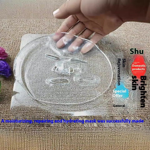 Masque facial capsule de cristal de collagène et masque pour les yeux en poudre