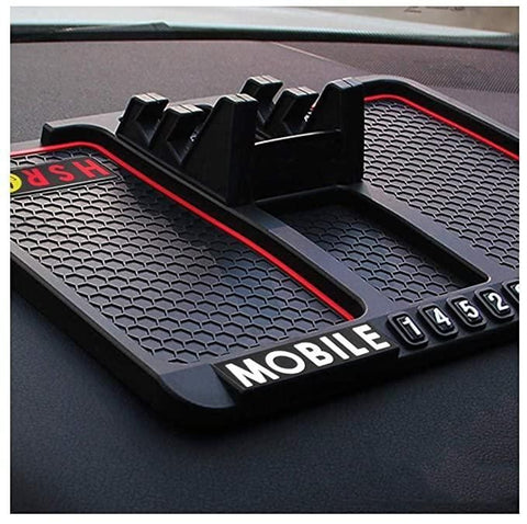 Accessoires de voiture HSR Support de téléphone GPS multifonctionnel Tapis en silicone antidérapant et supports de téléphone portable pour tableau de bord de voiture