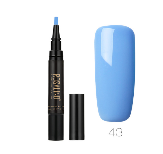 5ml Solid Color Nail Art Pen Nail Glue for Nail Art - Fashionner