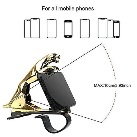 Support de téléphone pour tableau de bord Jaguar pour voiture