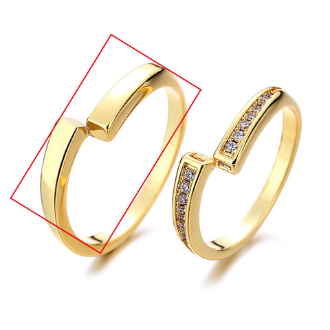 Bague de couple créative unie