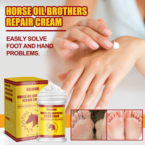 Buy Horse Oil Hand And Foot Repair Cream, Chapped Skin Care Moisturizing And Anti-Peeling Repair Cream online at Fashionner