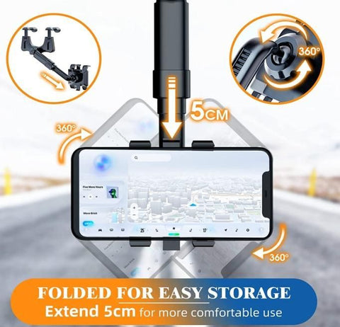 Support de téléphone portable pour rétroviseur de voiture