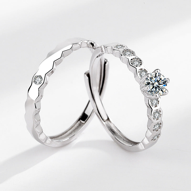 Honeycomb Ring Couple Accessories