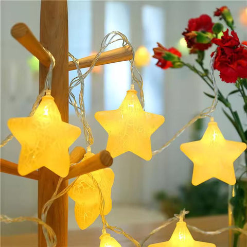 Grande étoile en cristal lumineuse à LED