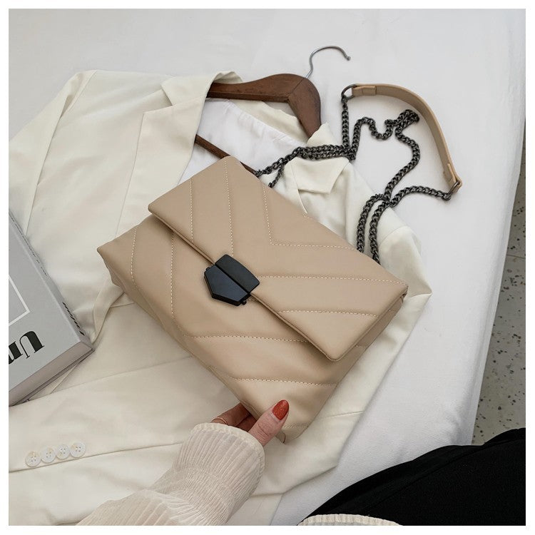 Embroidery Thread Small PU Leather Crossbody Bags for Women Trend Hand Bag Women's Branded Trending Shoulder Handbags - Fashionner