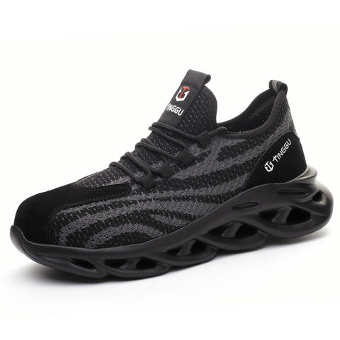 Summer Breathable Labor Insurance Shoes Men's Anti-Smashing, Anti-Piercing And Stiff Safety Shoes - Fashionner