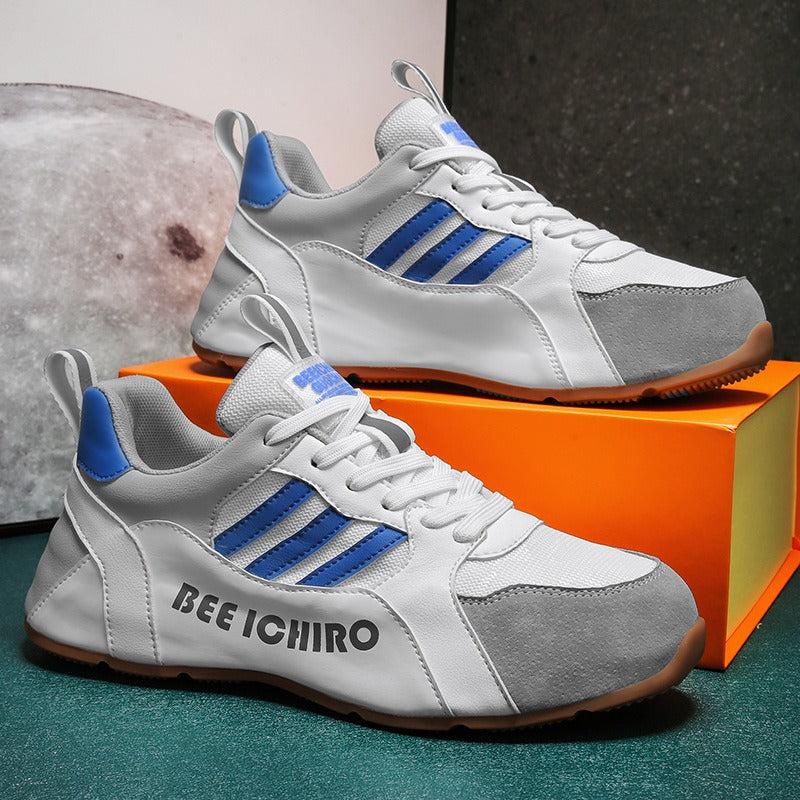 Men's Shoes Colorful Package Bottom Shoes Comfortable Leather Inside High Casual Sports Trend - Fashionner